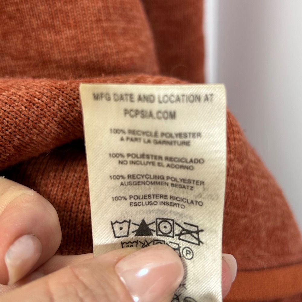 Patagonia Better Sweater 1/4 Zip Pullover Burnt Orange Heather‎ Womens Medium - Picture 6 of 9
